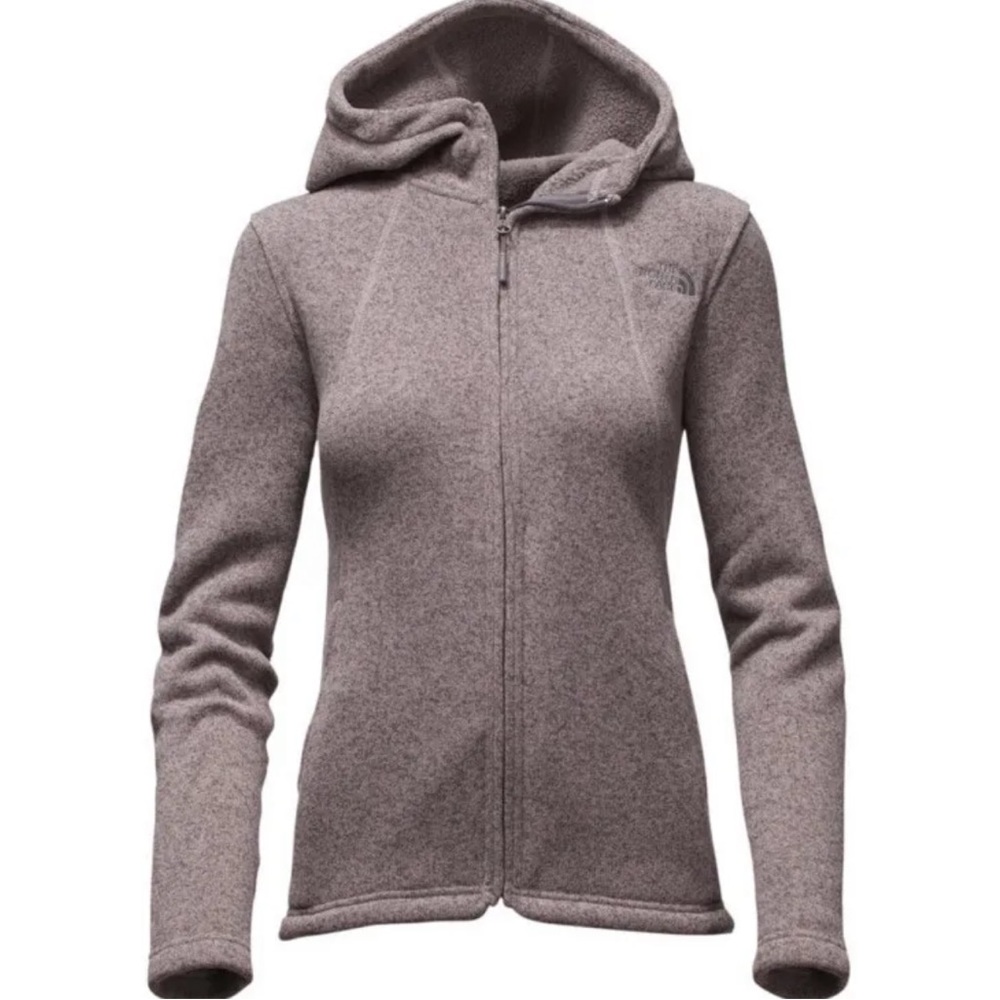 North Face Purple Crescent Hooded Jacket